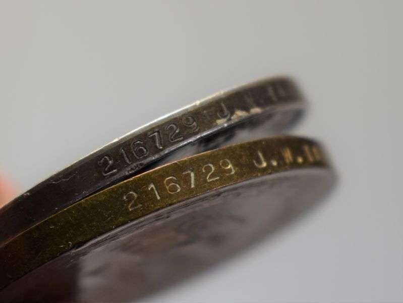 52) WW1 Medal Trio 216729 J.W.TANDRIDGE. L.S. R.N. — image 4