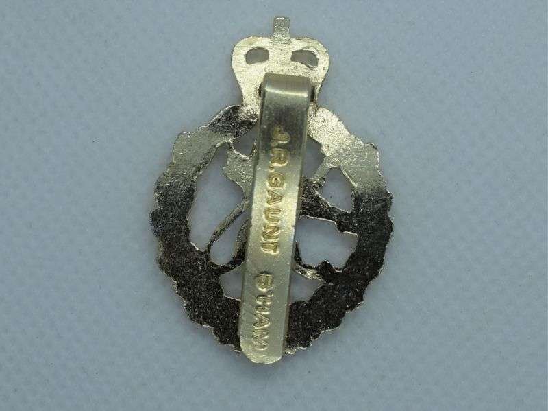 88) Original Post WW2 WRAC Anodised Aluminium Cap Badge by J.R.Gaunt — image 2