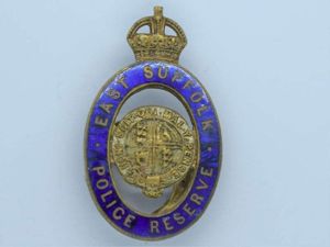 96) Original WW1 WW2 East Suffolk Police Reserve Enamelled Lapel …