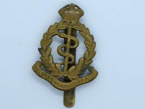 100) Original WW1 WW2 RAMC Cap Badge in Heavily Polished …