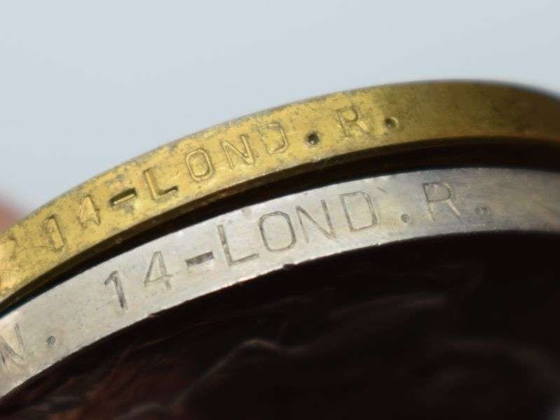 75) WW1 British Full Size Medal Pair 515566 Pte J.A.Masson 14th London Regt — image 2