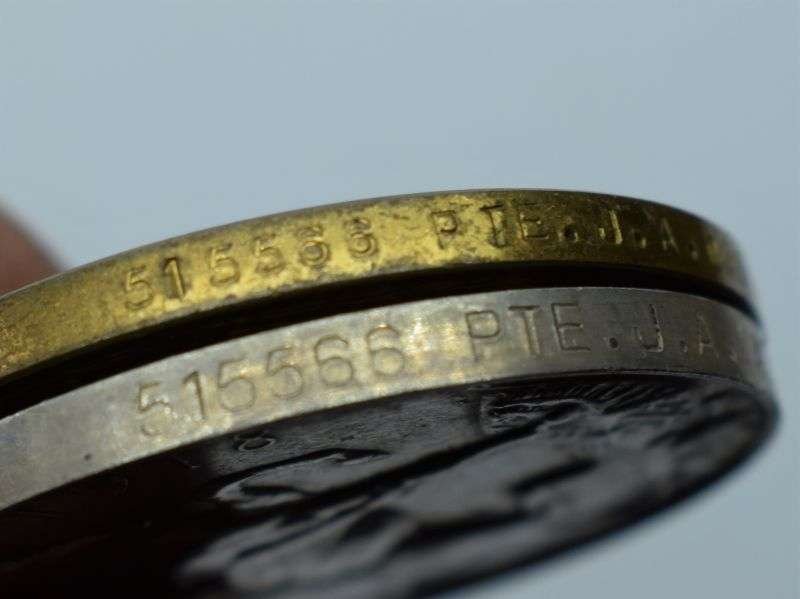 75) WW1 British Full Size Medal Pair 515566 Pte J.A.Masson 14th London Regt — image 5