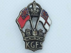 81) Excellent WW2 King Georges Fund For Sailors Enamelled Badge