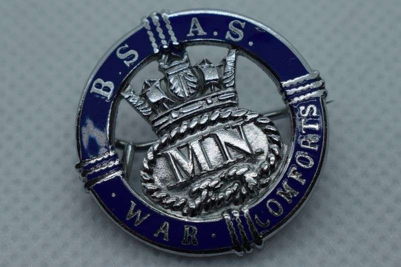 80) Excellent WW2 British Ships Adoption Society War Comforts Pin Badge — image 3