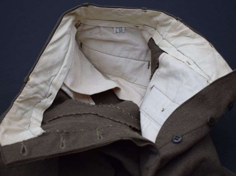 3) Original WW2 US Army Woman's Issue Shaped Breeches Trousers Field Wool OD — image 12