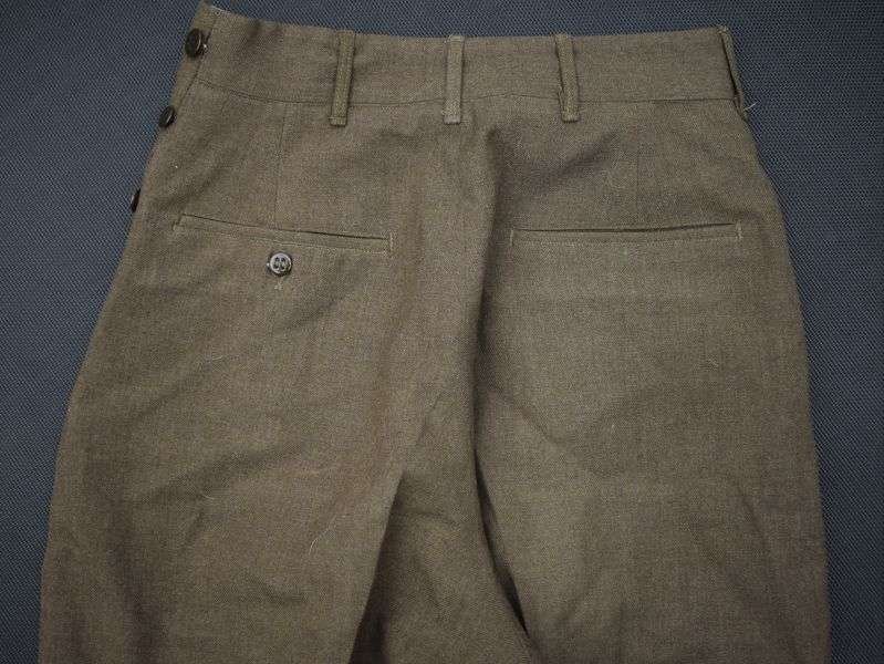 3) Original WW2 US Army Woman's Issue Shaped Breeches Trousers Field Wool OD — image 9