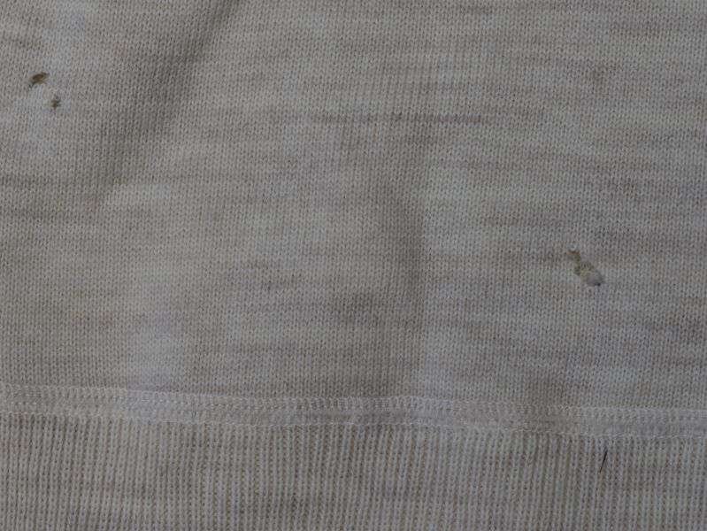 45) Original WW2 British Army Issue Warm Woollen Undershirt, Vest 1945 — image 2