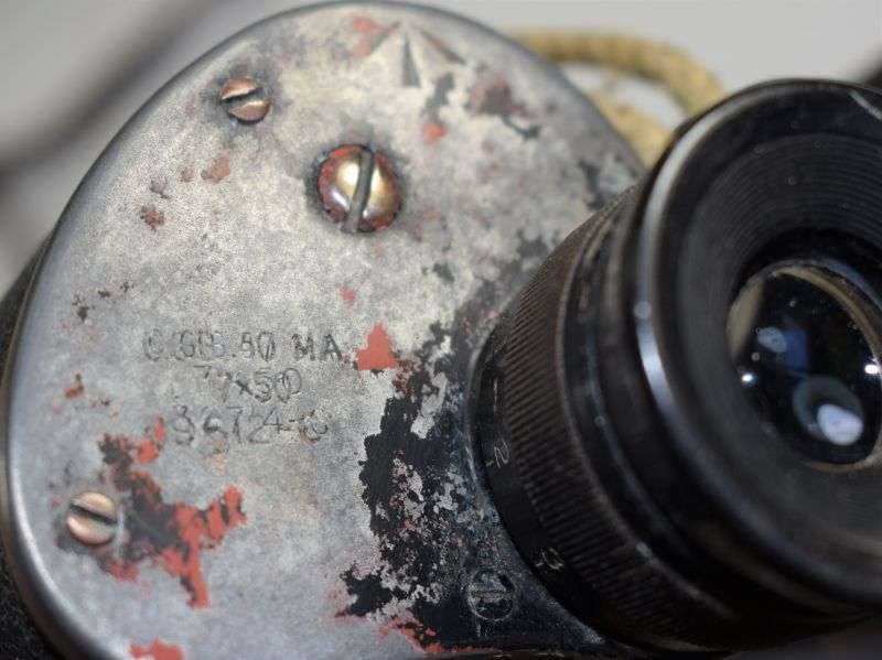 129) WW2 Canadian Made 7X50 Binoculars & Issue Case — image 12