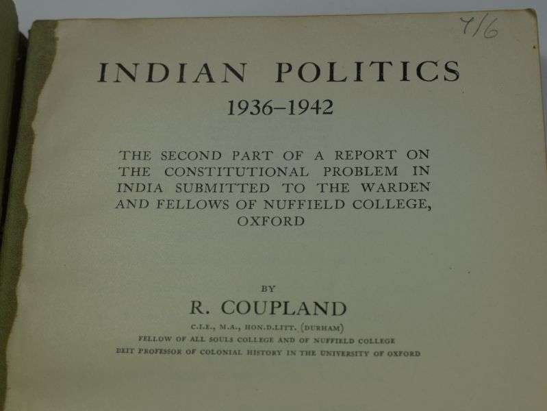 Indian Politics 1936-1942, Report on The Constitutional Problem In India Part II — image 10
