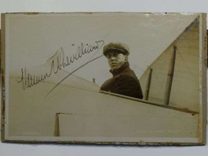 41) Original Pre WW1 Aviator Autographed Photograph Maurice Chevillard