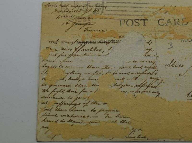 43) Original Pre WW1 Aviator Autographed Photograph Louis Noel — image 3