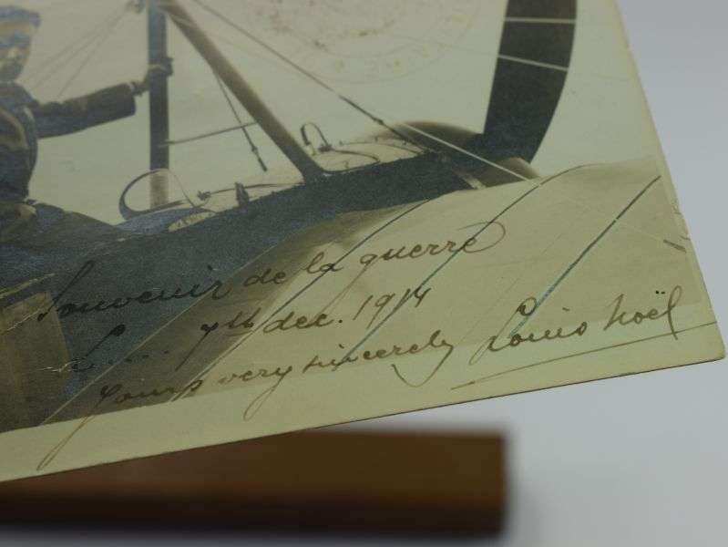 43) Original Pre WW1 Aviator Autographed Photograph Louis Noel — image 5