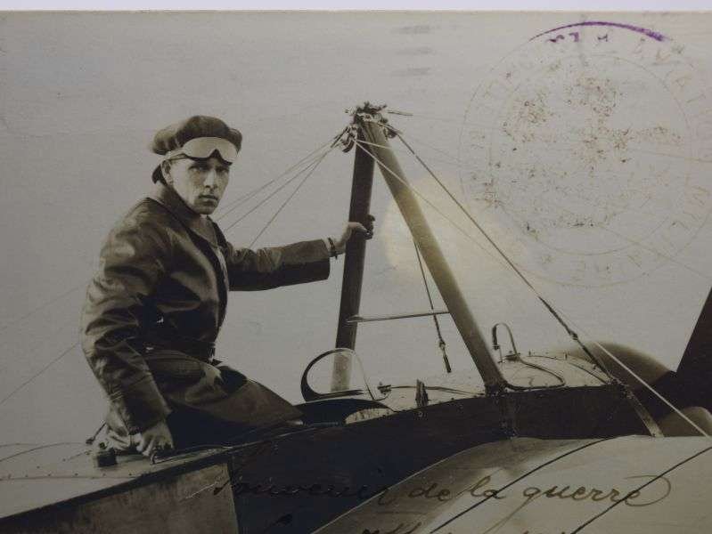43) Original Pre WW1 Aviator Autographed Photograph Louis Noel — image 8