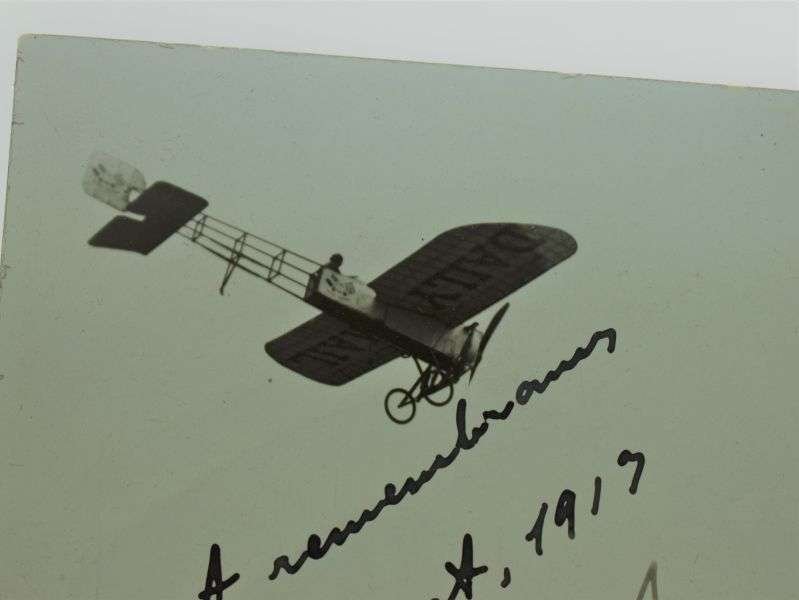 45) Original Pre WW1 Aviator Autographed Photograph Henri Salmet — image 6