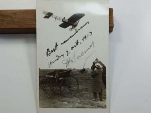 45) Original Pre WW1 Aviator Autographed Photograph Henri Salmet