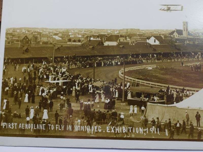 49) Original Early Postcard First Plane To Fly in Winnipeg Expedition 1911 — image 4