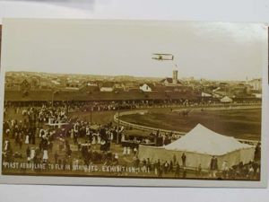 49) Original Early Postcard First Plane To Fly in Winnipeg …