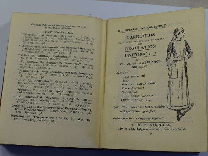 10) Original 1926 Dated St John Ambulance Home Nursing Handbook — image 4