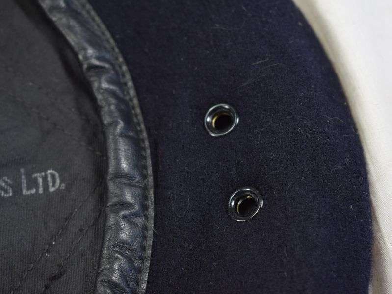 3) WW2 Royal Navy & RM Sea Service Issue Blue Beret Dated 1945 — image 5