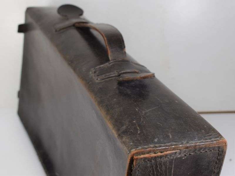 Large WW1 WW2 Leather Case US Navy Eye & Ear Case Medical Department — image 10