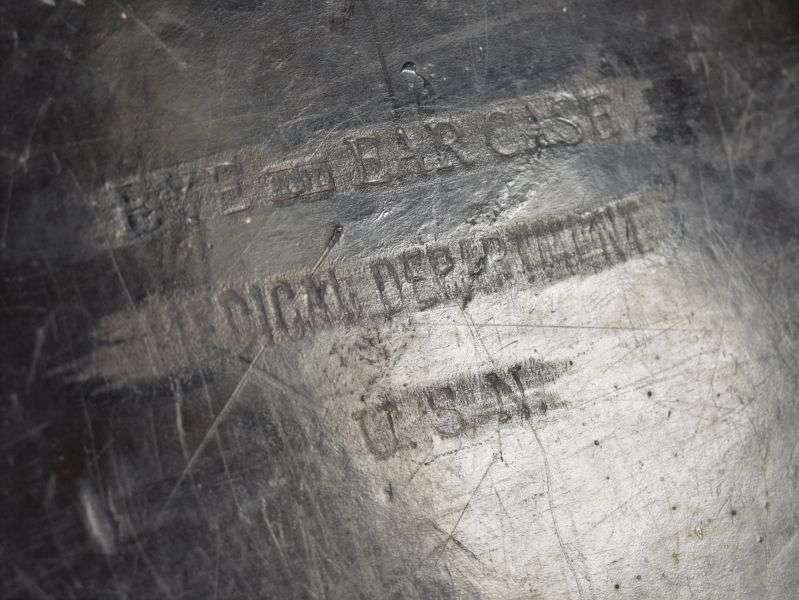 Large WW1 WW2 Leather Case US Navy Eye & Ear Case Medical Department — image 11