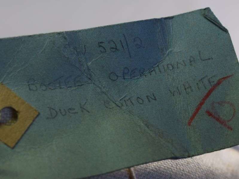 Original WW2 Canadian Bootees Operational Duck Cotton White CW 521/2. — image 2