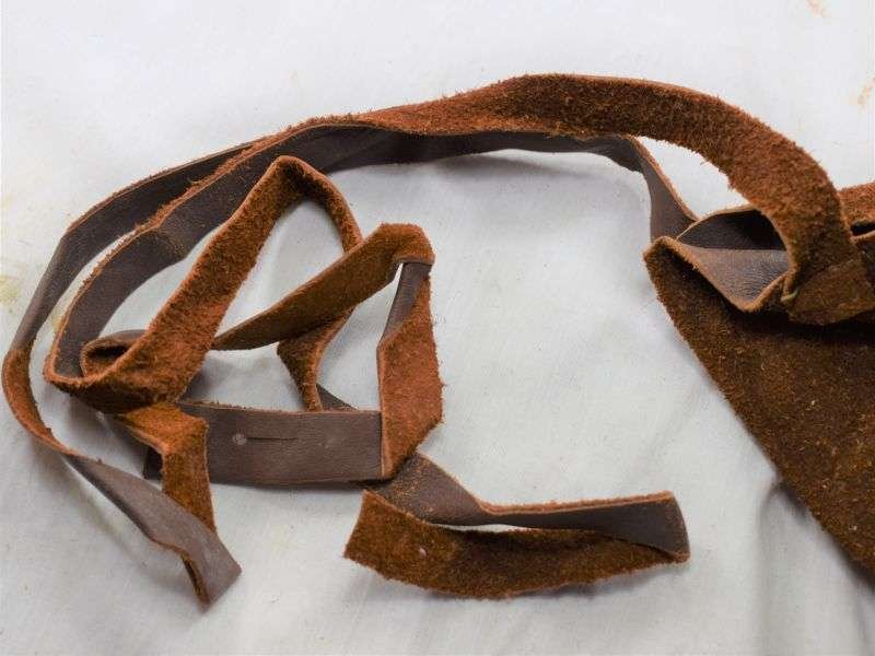 10) Unusual WW2 British Military Issue Brown Suede Gloves Dated 1944 — image 10