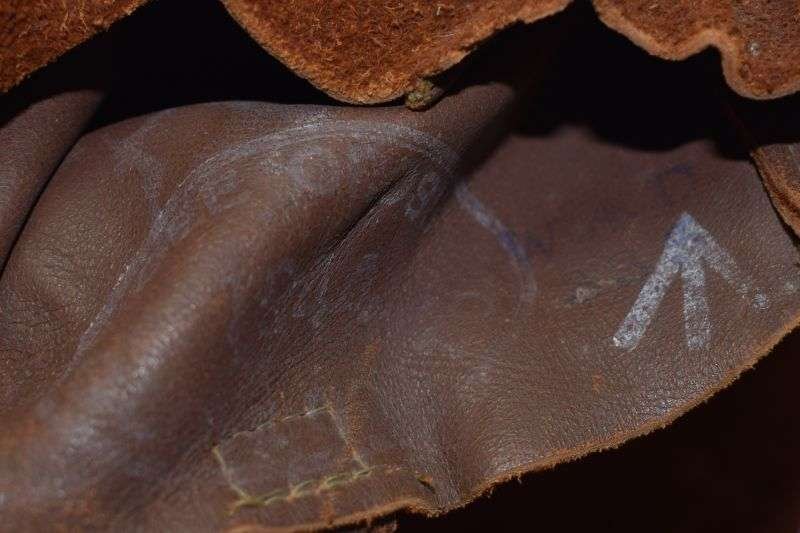 10) Unusual WW2 British Military Issue Brown Suede Gloves Dated 1944 — image 4