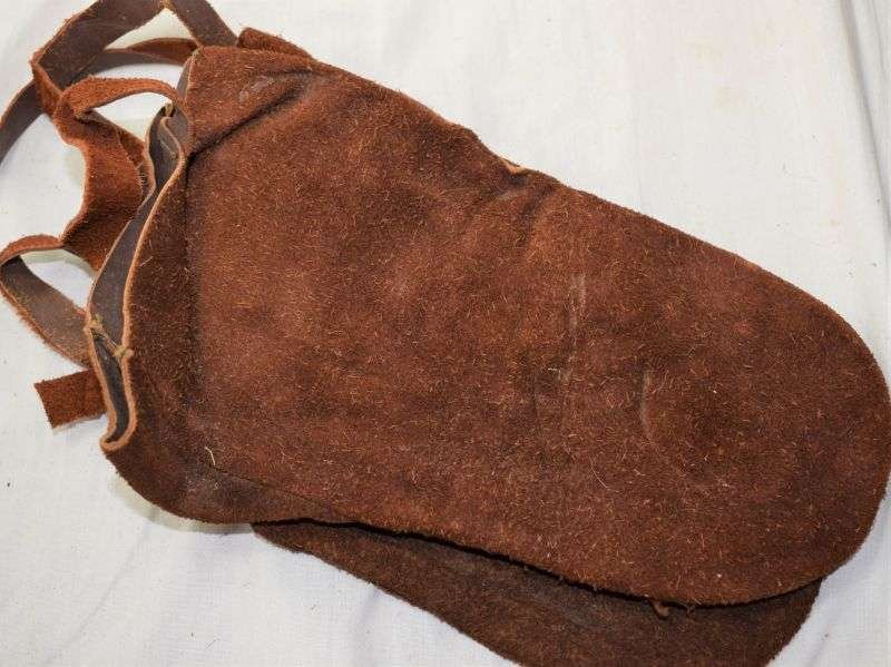 10) Unusual WW2 British Military Issue Brown Suede Gloves Dated 1944 — image 5