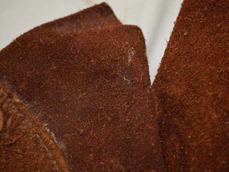 10) Unusual WW2 British Military Issue Brown Suede Gloves Dated 1944 — image 7