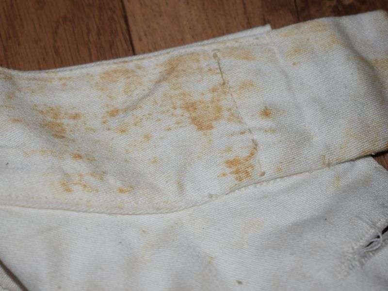 67) Original WW2 Royal Navy Officers White Tunic Dated 1945 — image 5