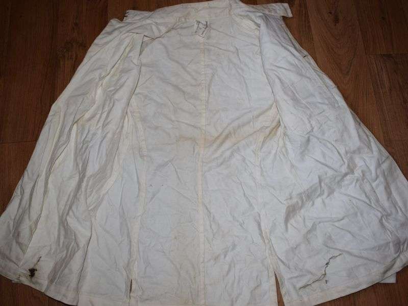 67) Original WW2 Royal Navy Officers White Tunic Dated 1945 — image 7