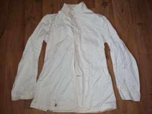 67) Original WW2 Royal Navy Officers White Tunic Dated 1945