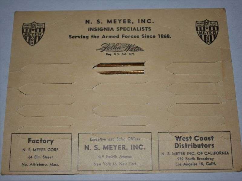 67) Original US Military Korean Service Ribbon Slide Bar on Factory Card Display — image 3