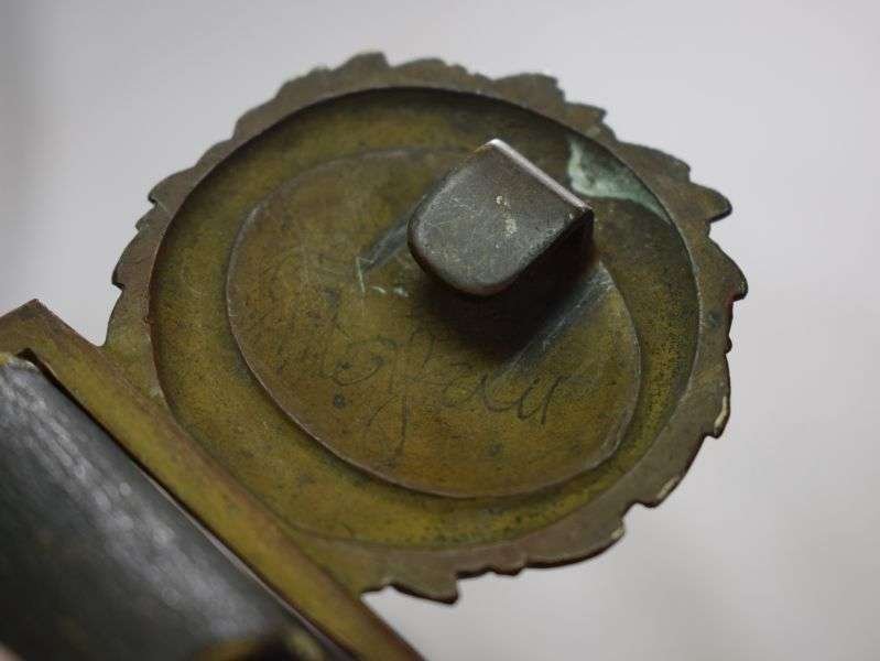 37) WW1 WW2 Royal Navy Officers Leather Sword Belt & Hangers. — image 2