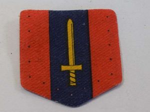 16) Original British Army Printed RAOC Cloth Badge