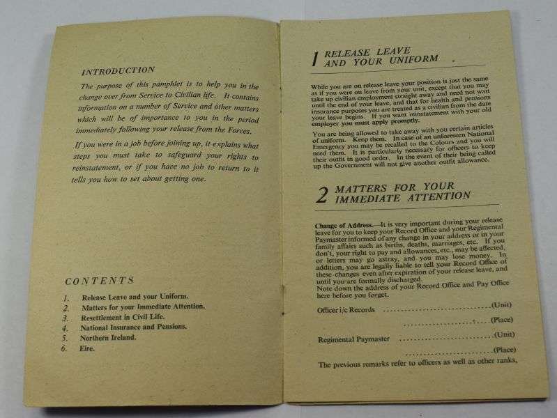 A9) Original Late WW2 Pamphlet, Your Guidance on Leaving The Service — image 4