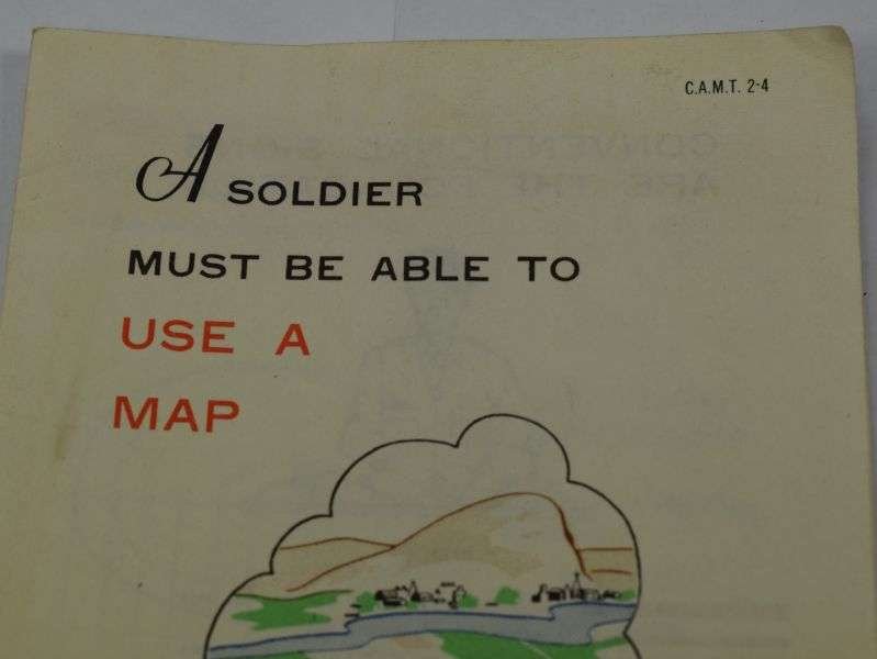 A10) Interesting Fold Out Booklet A Soldier Must be Able To Use A Map Dated 1960 — image 6