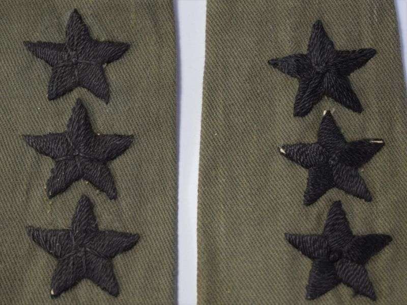 128) Original Sultan of Oman's Army Officers Jungle Green Epaulette Slides — image 3