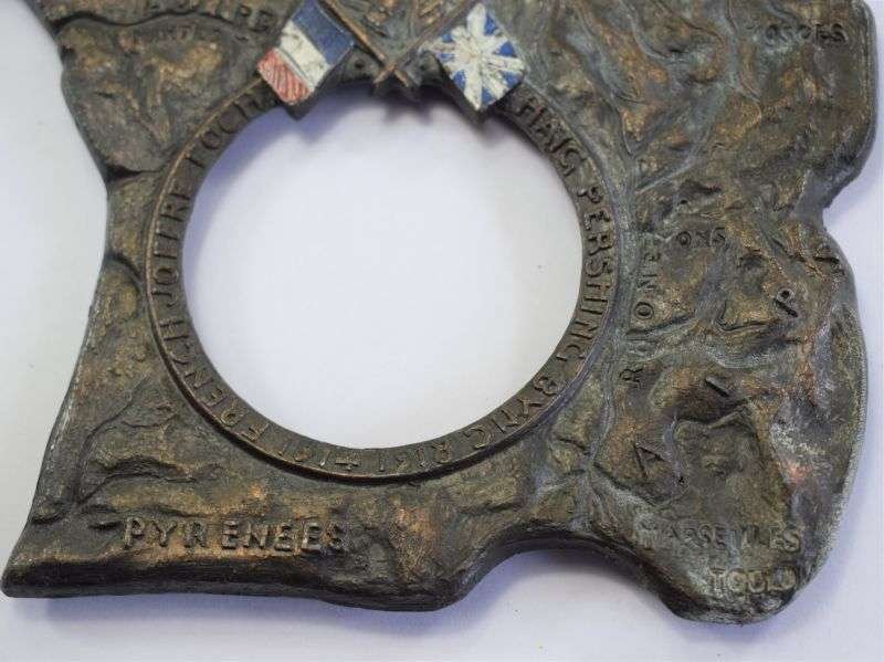 74) Excellent Original WW1 Cast Metal Photo Frame The Western Front — image 7