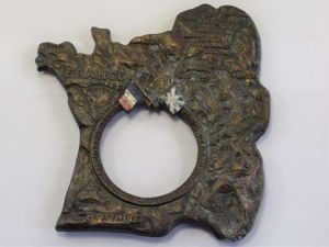 74) Excellent Original WW1 Cast Metal Photo Frame The Western …