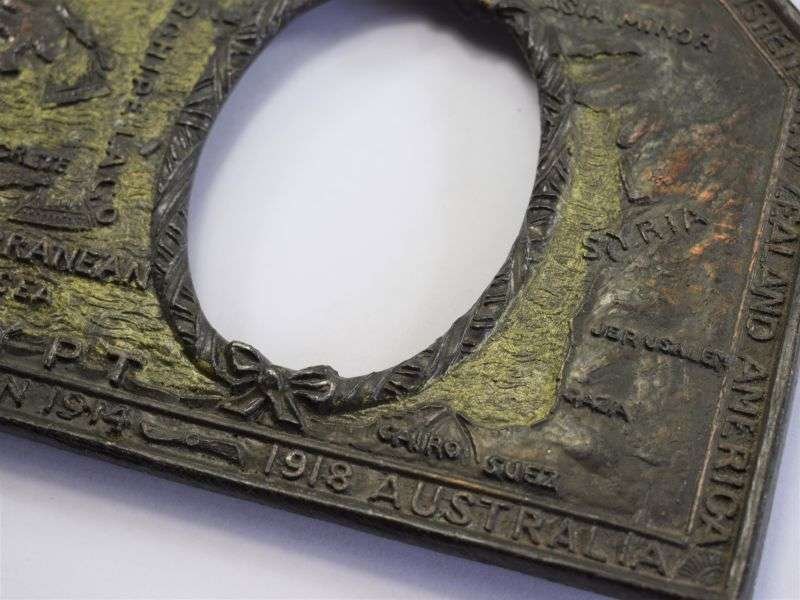 75) Excellent Original WW1 Cast Metal Photo Frame The Eastern Front — image 4