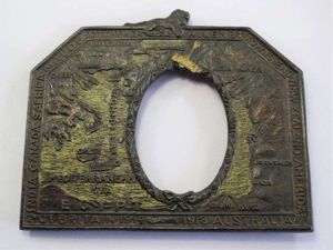 75) Excellent Original WW1 Cast Metal Photo Frame The Eastern …
