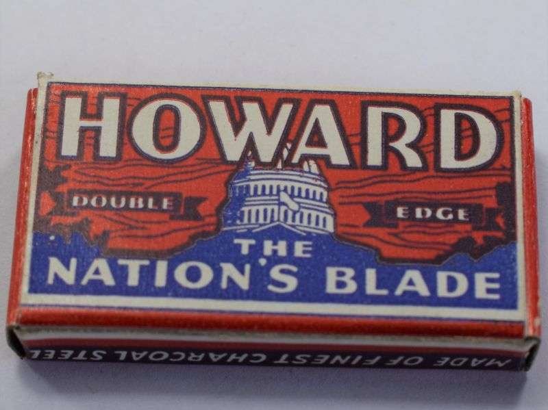 Original Card Packet Of 5 WW2 US Military Issue Howard Razor Blades — image 3