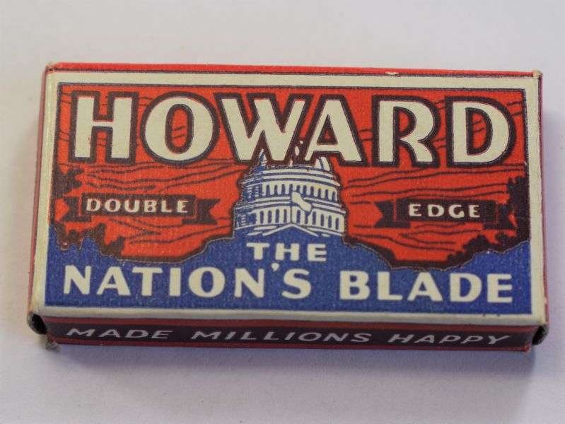 Original Card Packet Of 5 WW2 US Military Issue Howard Razor Blades — image 4