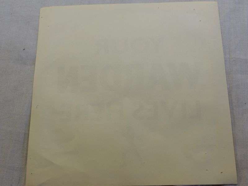 Original WW2-1950s? Civil Defence Warden Lives Here Window Sticker — image 2