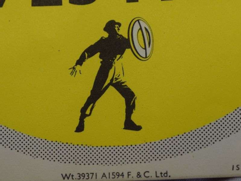 Original WW2-1950s? Civil Defence Warden Lives Here Window Sticker — image 5