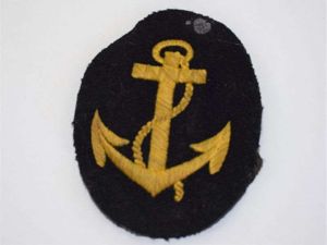 14) Excellent Original WW2 German Navy Anchor Sleeve Badge