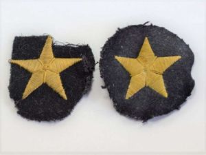 16) Original WW2 German Navy Cloth Star Badge