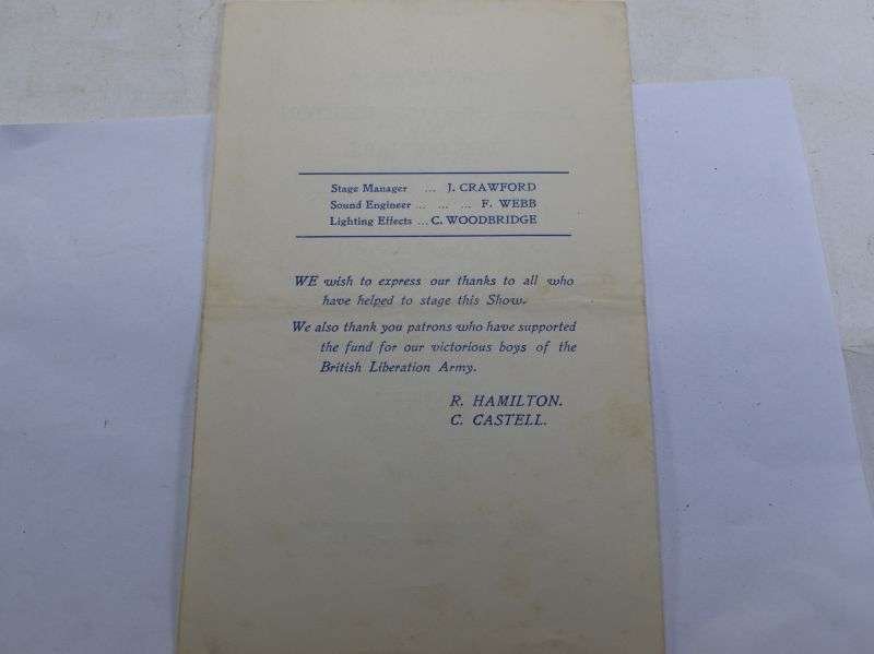 B18) Original Late WW2 Musical Show program me Happy Days April 1945 — image 2